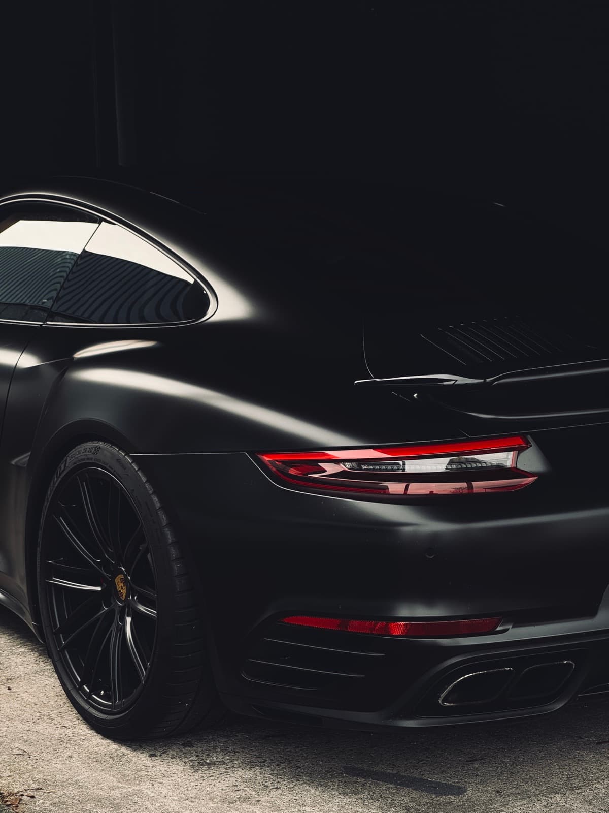 Heckansicht eines Porsche