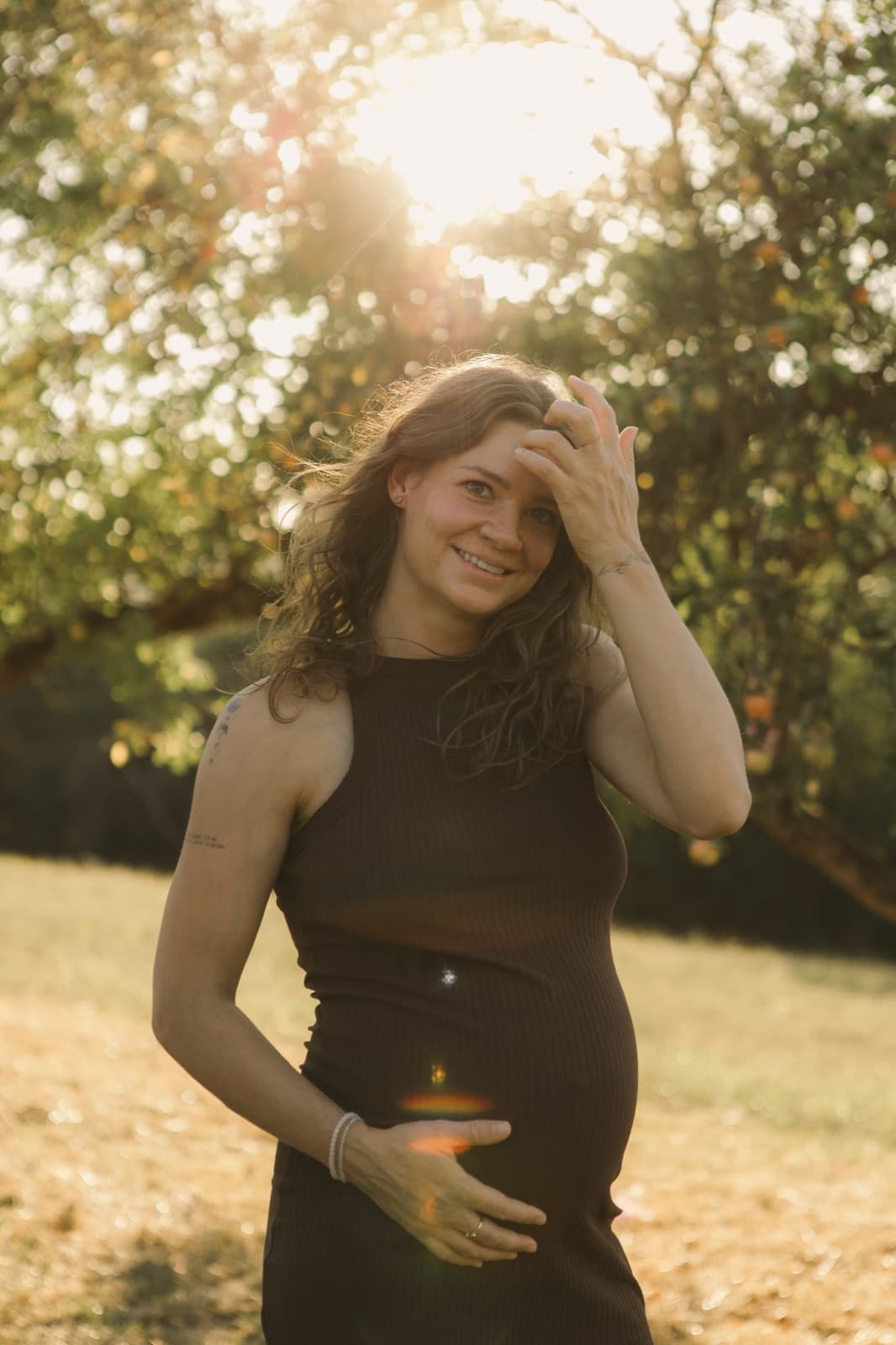 Lächeln im Obstgarten